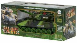 Kik War Tank 9993 - tanc cu telecomandă, 38x21x15 cm, verde/cămilă (KX6036)
