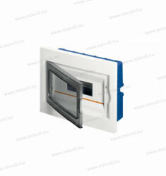 MODUL 63512BE 12 modulos gipszkartonba süllyeszthető lakáselosztó füst színű ajtóval Elettrocanali (63512BE)
