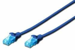 ASSMANN Digitus 0.25m Cat5e U/UTP hálózati kábel Kék 0, 25 M U/UTP (UTP) (DK-1512-0025/B) (DK-1512-0025/B)