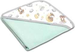 Kidizi Prosop bebe din bumbac cu gluga 90x90 cm Kidizi Koala Dreams mint (5949551908173)