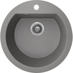 Laveo Dafne chiuvetă din granit 51x51 cm gri/grafit/onix SBD580T (SBD580T) Chiuveta