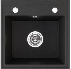 Laveo Trzynastka chiuvetă din granit 44x44 cm negru SBP710T (SBP710T) Chiuveta