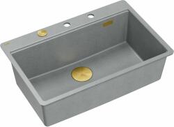Quadron Marc chiuveta graniteq 75x49 cm gri/grafit/onix HQM7650U5_FM_PVDG1 (HQM7650U5FMPVDG1) Chiuveta