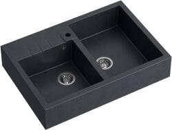 Quadron Bill chiuveta graniteq 90x62 cm negru HCQB9062U8_BS (HCQB9062U8BS) Chiuveta