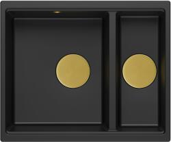 Quadron Logan chiuveta graniteq 55x46 cm negru HCQL5646U7-G1_U (HCQL5646U7G1U) Chiuveta
