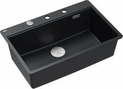 Quadron Marc chiuveta graniteq 75x49 cm negru HQM7650U7_FM_BS (HQM7650U7FMBS) Chiuveta