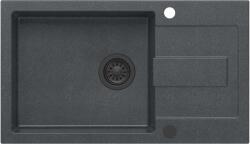 Quadron Christian chiuveta graniteq 78x45 cm negru HCQC57845CZK_PC (HCQC57845CZKPC) Chiuveta