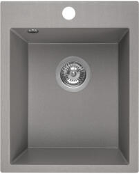 Laveo Chichi chiuvetă din granit 48x39 cm gri/grafit/onix SBH510T (SBH510T) Chiuveta