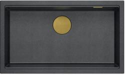 Quadron Logan chiuveta graniteq 76x45 cm negru-antracit HQD7644U8_PVDG1_U (HQD7644U8PVDG1U) Chiuveta