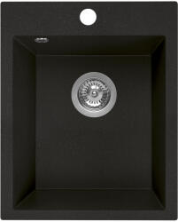 Laveo Chichi chiuvetă din granit 48x39 cm negru SBH710T