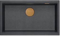 Quadron Logan chiuveta graniteq 76x45 cm negru-antracit HQD7644U8PVDC1U (HQD7644U8PVDC1U) Chiuveta