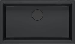 Quadron Logan chiuveta graniteq 76x45 cm negru HQD7644U7_BLM_U (HQD7644U7BLMU) Chiuveta