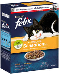 FELIX 8x1kg Felix Farmhouse Sensations szárnyas száraz macskatáp
