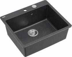 Quadron Morgan chiuveta graniteq 56.5x49.5 cm negru HB8304U8-FM_BS_P2O (HB8304U8FMBSP2O) Chiuveta