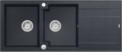 Quadron Evan chiuveta graniteq 116x50 cm negru HQE11650U8_BS_P2O (HQE11650U8BSP2O) Chiuveta