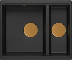 Quadron Logan chiuveta graniteq 55x46 cm negru HCQL5646U7-C1_U (HCQL5646U7C1U) Chiuveta