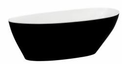 Besco Goya cadă freestanding 169.2x72.2 cm ovală bicolor #WMD-170-GWW (#WMD170GWW)