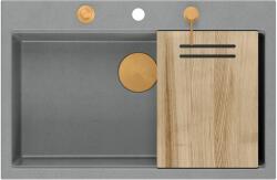 Quadron Marc chiuveta graniteq 76x50 cm gri/grafit/onix HQM7650U5_PVDC1 (HQM7650U5PVDC1) Chiuveta
