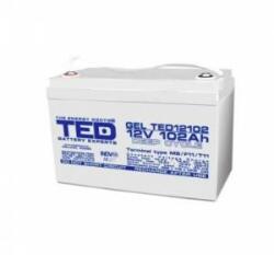 Ted Electric Baterie plumb gel pentru sisteme solare 12V / 102Ah - 330/ 173/ 220 mm AGM TED ELECTRIC