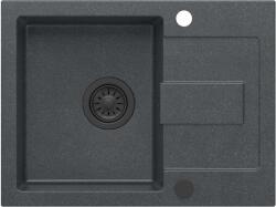 Quadron Christian chiuveta graniteq 60x45 cm negru HCQC6045CZK_PC (HCQC6045CZKPC) Chiuveta