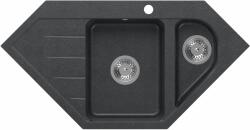 Quadron Rick chiuveta graniteq 95.5x49 cm negru HRQ9549CZK (HRQ9549CZK) Chiuveta