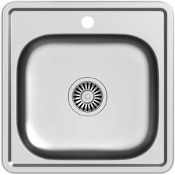 Quadron Joe 110 chiuveta din oțel cu sifon 48x48 cm oţel HD110SAT4848 (HD110SAT4848) Chiuveta