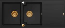 Quadron Evan chiuveta graniteq 116x50 cm negru HQE11650U7_PVDC1_P2O (HQE11650U7PVDC1P2O) Chiuveta