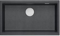 Quadron Logan chiuveta graniteq 76x45 cm negru HQD7644U8_BS_U (HQD7644U8BSU) Chiuveta
