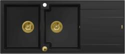 Quadron Evan chiuveta graniteq 116x50 cm negru HQE11650U7_PVDG1_P2O (HQE11650U7PVDG1P2O) Chiuveta