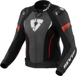 Revit Xena 4 Pro női bőr motoros kabát fekete-fluo piros