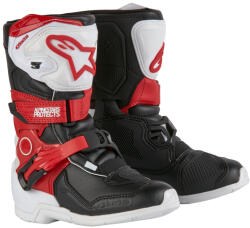 Alpinestars Tech 3S Gyerek Motoros Csizma Fekete-Fehér-Piros