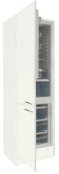 Leziter Yorki 60-as alulfagyasztós hűtős kamra szekrény fehér korpusz selyemfényű fehér fronttal (YKAFH60FHSF) - geminiduo