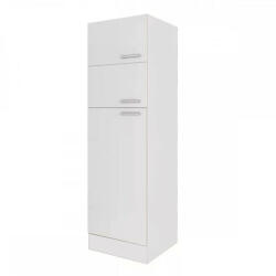 Leziter Yorki 60-as felülfagyasztós hűtős kamra szekrény fehér korpusz selyemfényű fehér fronttal (YKH60FHSF) - leziteronline