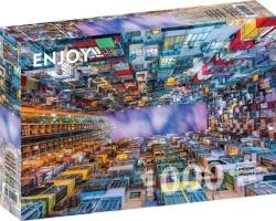 Enjoy 1000 db-os puzzle - Colorful Apartment Building, Hong Kong (1290) (1290)