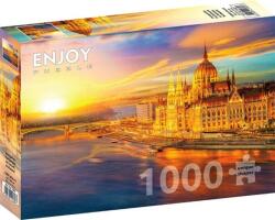 Enjoy 1000 db-os puzzle - Hungarian Parliament at Sunset, Budapest (1362) (1362)