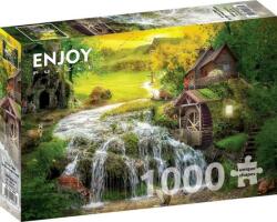 Enjoy 1000 db-os puzzle - A Log Cabin by the Magic Creek (1608) (1608)