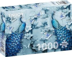 Enjoy 1000 db-os puzzle - Blue Peacocks (1623) (1623)