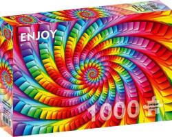 Enjoy 1000 db-os puzzle - Psychedelic Rainbow Spiral (1635) (1635)