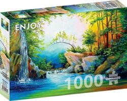 Enjoy 1000 db-os puzzle - In the Woods near the Waterfall (1714) (1714)