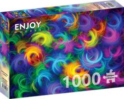 Enjoy 1000 db-os puzzle - Abstract Neon Feathers (1964) (1964)