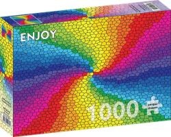Enjoy 1000 db-os puzzle - Stained Glass Rainbow Burst (1970) (1970)