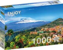 Enjoy 1000 db-os puzzle - Etna Volcano and Taormina, Sicily (2087) (2087)