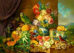 Enjoy 1191 - Josef Schuster: Still Life with Fruit Flowers and a Parrot - 1000 db-os puzzle (1191)