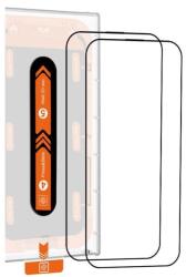 Mobile Origin Set 2 folii sticla cu sistem de montare Mobile Origin Orange Screen Guard compatibil cu iPhone 15 Pro Max Black (SGA-F-i15ProMax-2pk)