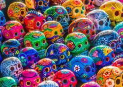 Enjoy 1464 - Colorful Skulls - 1000 db-os puzzle
