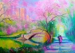 Enjoy 1681 - A Walk In A City Park - 1000 db-os puzzle (1681)