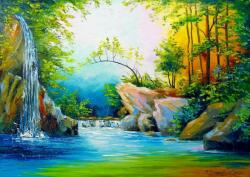 Enjoy 1714 - In the Woods near the Waterfall - 1000 db-os puzzle
