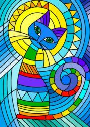 Enjoy 2121 - Ornamental Cat - 1000 db-os puzzle (2121)