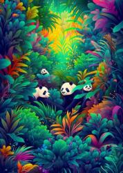Enjoy 2220 - Panda Haven - 1000 db-os puzzle