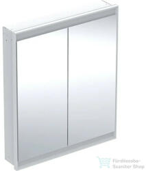 Geberit ONE 75x90 cm-es 2 ajtós falsík alatti tükrös szekrény ComfortLight világítással, fehér/porszórt alumínium 505.802. 00.2 (505802002)
